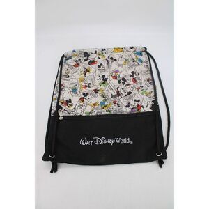 DisneyLand Resort Parks Comic Strip Mickey Mouse Drawstring Cinch Bag Sack Pack